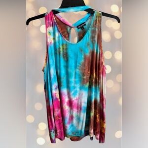 Simply Southern tie dye sleeveless top size Large